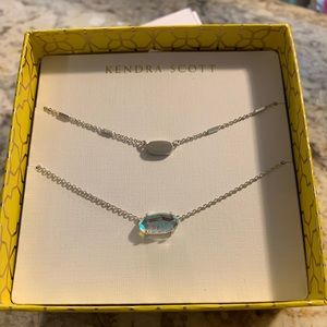 Kendra scott fern & ever necklace gift set - silver